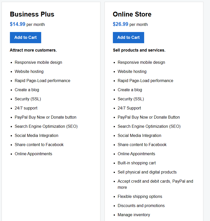 Website Builder for Online Shopping Store